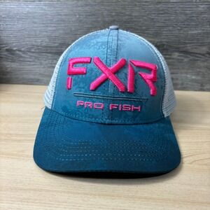 FXR Hat Cap Snap Back Youth Blue Pro Fish Outdoors Adjustable